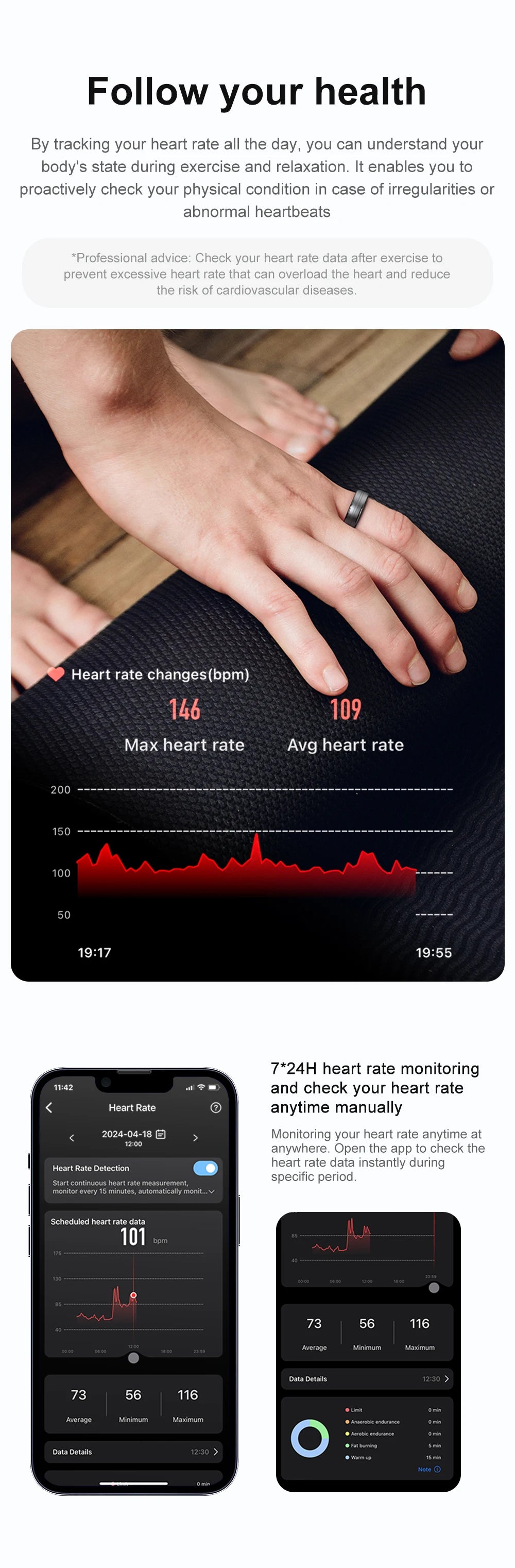 COLMI Smart Ring R06™ – Fitness Tracker for Heart Rate, Oxygen, Sleep & Stress