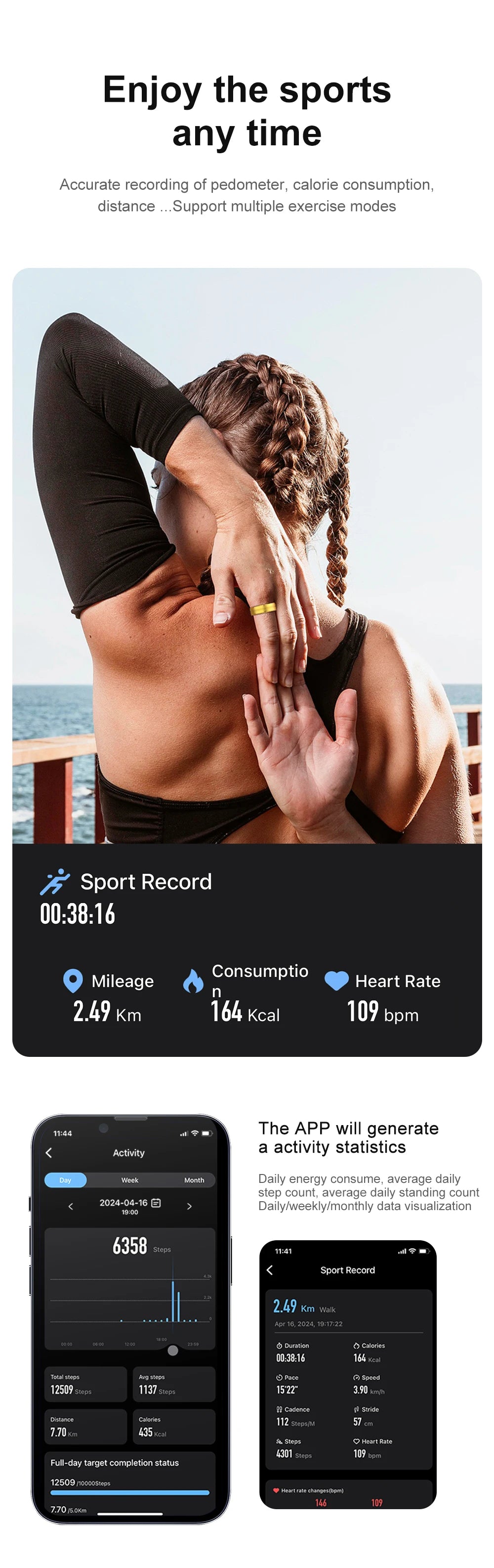 COLMI Smart Ring R06™ – Fitness Tracker for Heart Rate, Oxygen, Sleep & Stress