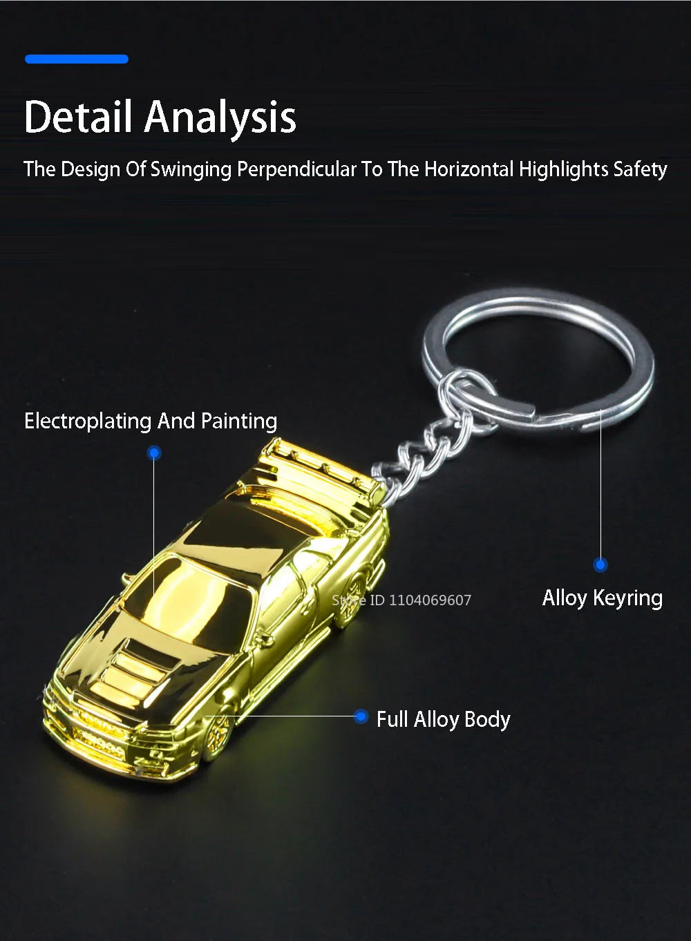 GTR Keychain™ – 1:64 Scale R34 & RS7 Diecast Car Model