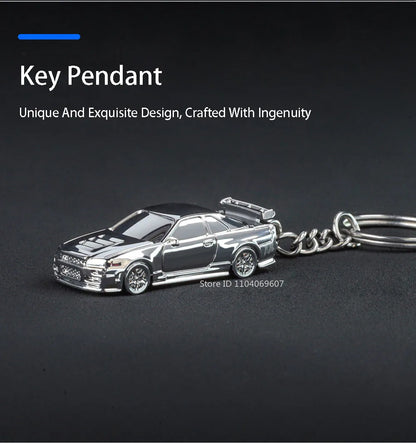 GTR Keychain™ – 1:64 Scale R34 & RS7 Diecast Car Model
