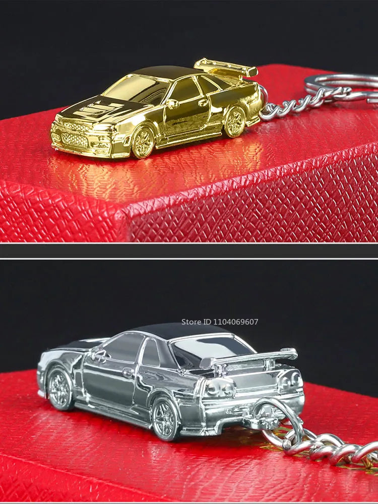 GTR Keychain™ – 1:64 Scale R34 & RS7 Diecast Car Model
