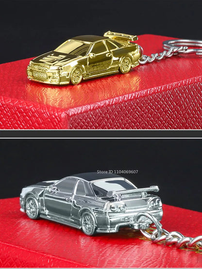 GTR Keychain™ – 1:64 Scale R34 & RS7 Diecast Car Model
