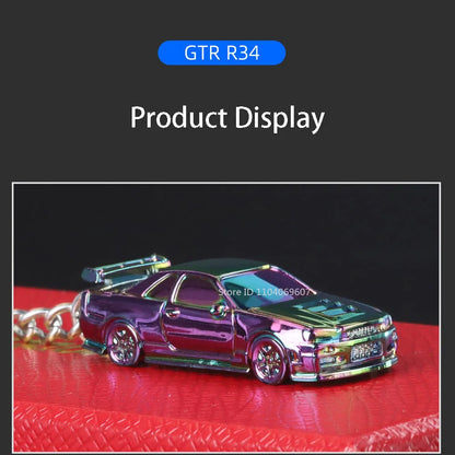 GTR Keychain™ – 1:64 Scale R34 & RS7 Diecast Car Model