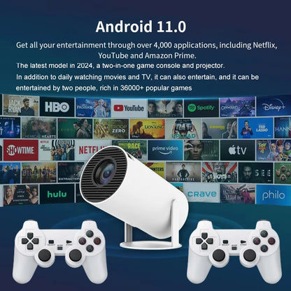 HY300™ Mini 4K Projector | 8000 Lumens Android 11