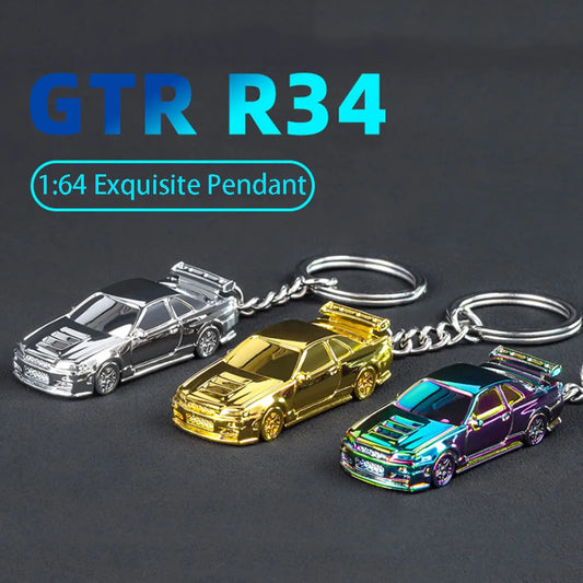 GTR Keychain™ – 1:64 Scale R34 & RS7 Diecast Car Model
