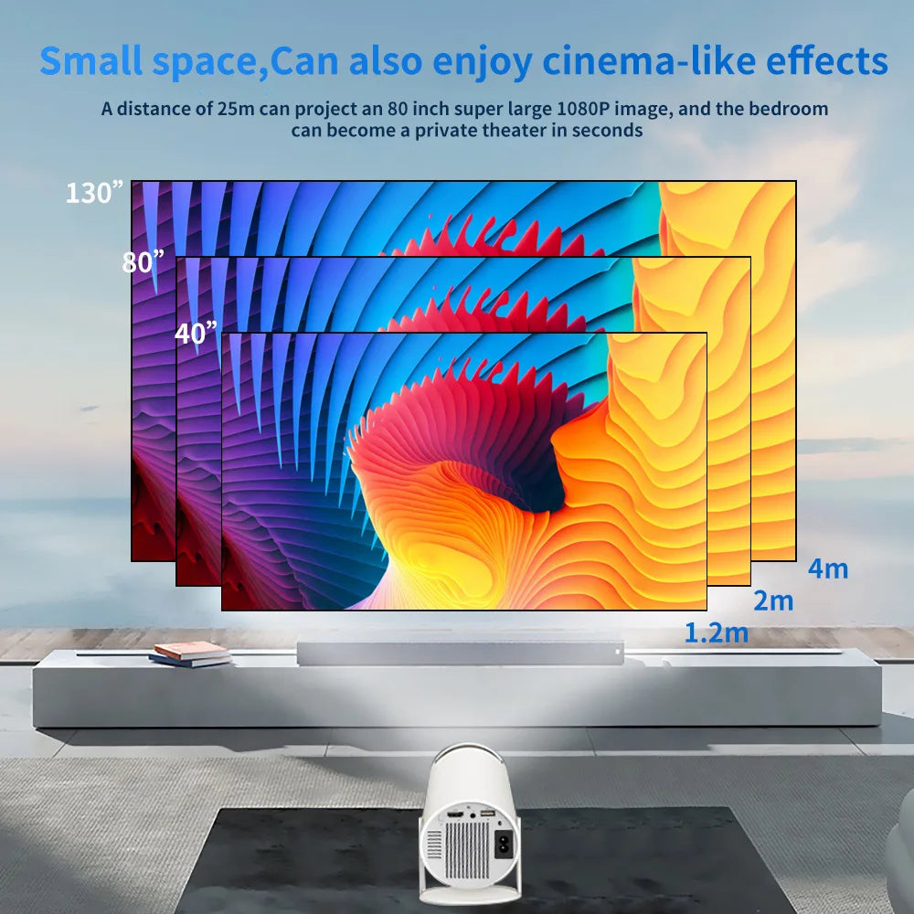 HY300™ Mini 4K Projector | 8000 Lumens Android 11