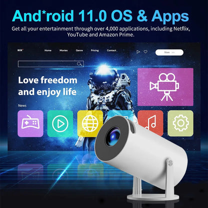 HY300™ Mini 4K Projector | 8000 Lumens Android 11
