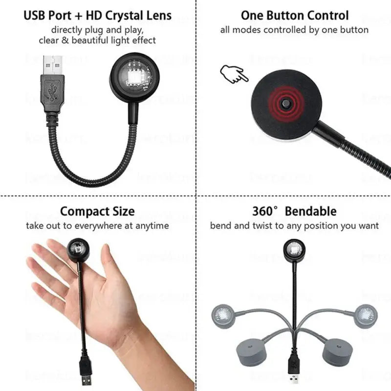 SunGlow Lamp™ –  RGB Projection Light for Mood & Photography