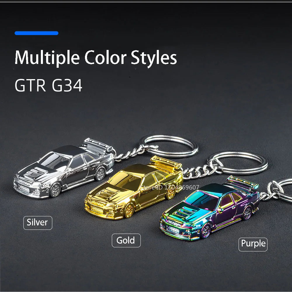 GTR Keychain™ – 1:64 Scale R34 & RS7 Diecast Car Model